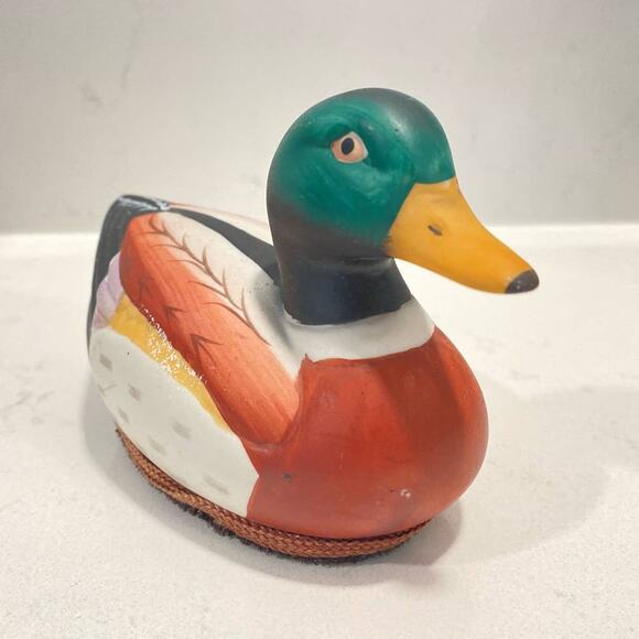 MCM VTG Mallard/Duck Lint  Brush  Remover Decoration Ceramic - Picture 6 of 10
